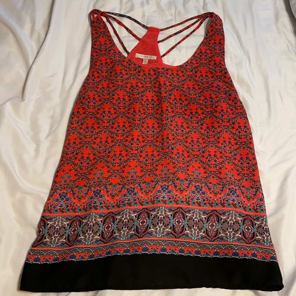 Skies are Blue silky racer back tank size large